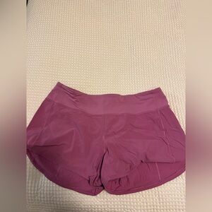 Lululemon Speed Up Short Long *4" Magenta Glow